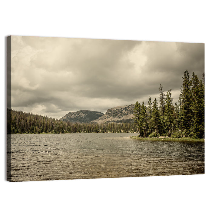 Mirror Lake Reflection Wall Art as a canvas print