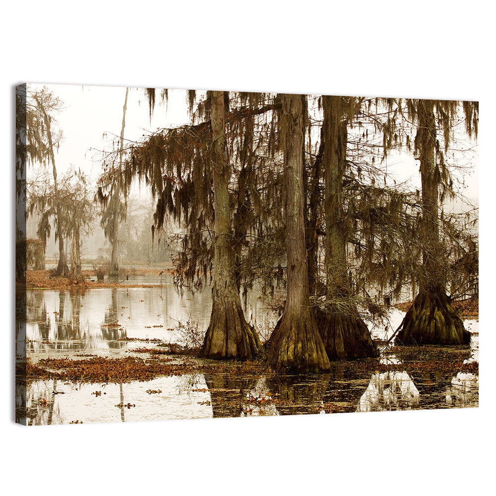 Lake Martin Cypress Morning Wall Art, canvas print, landscape