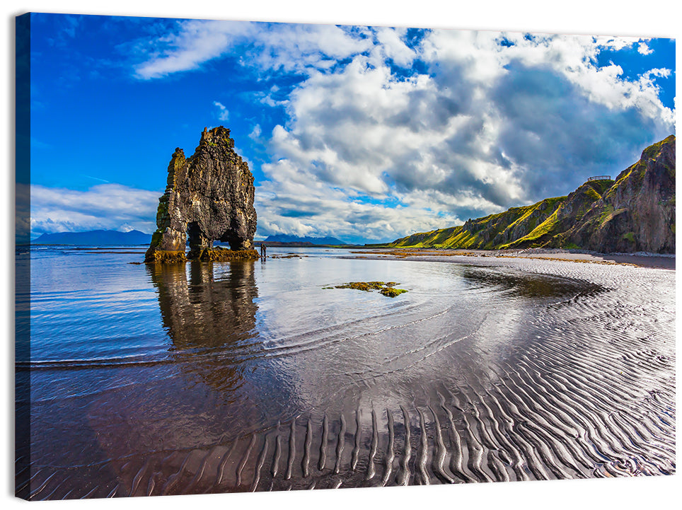 Rock Hvitserkur Sunset Wall Art
