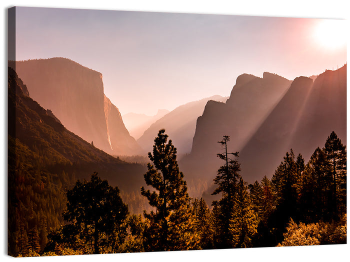 El Capitan at Sunrise, Yosemite Wall Art as a canvas print
