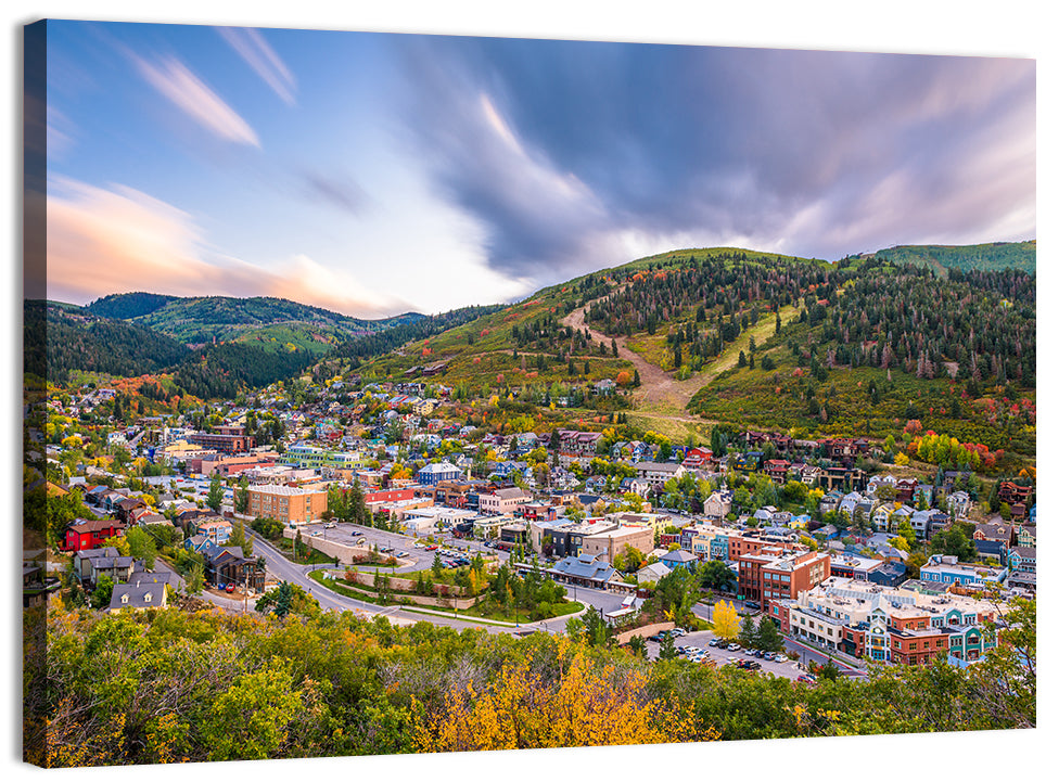 Park City Mountain View Wall Art, canvas print, landscape