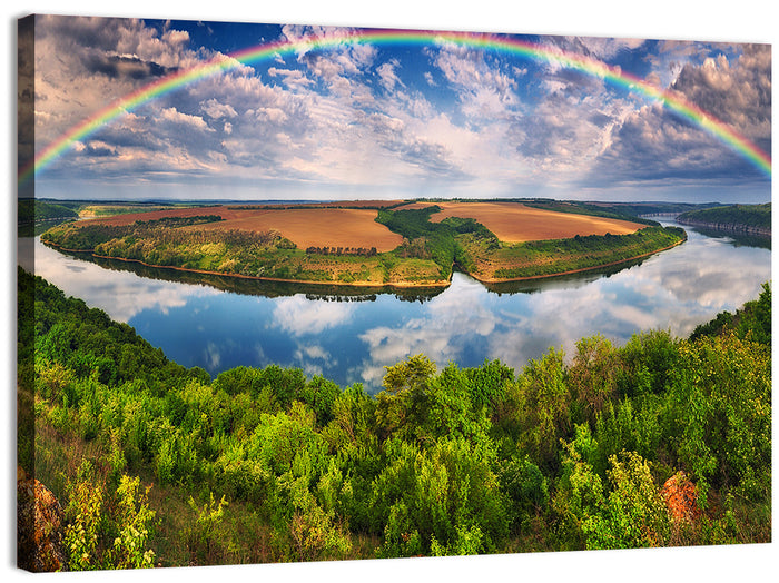 Dnister River Wall Art as a canvas print