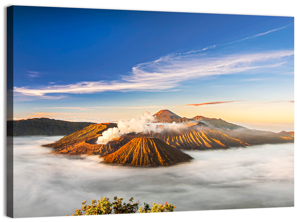 Mount Bromo Sunrise Wall Art, canvas print, landscape