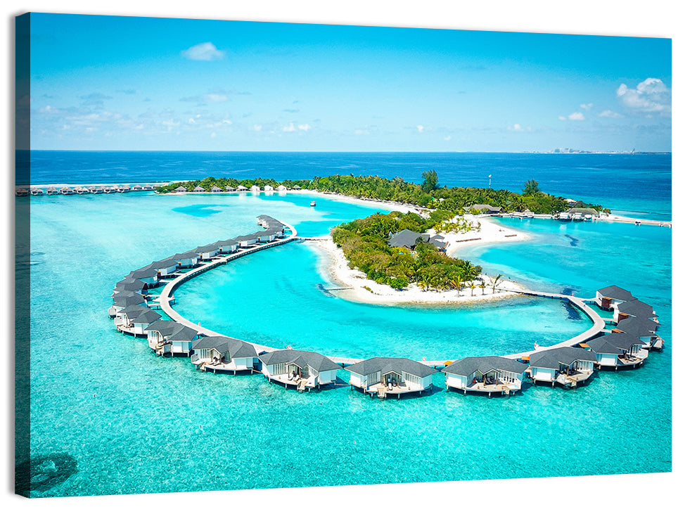 Maldives Private Island Wall Art, canvas print, landscape
