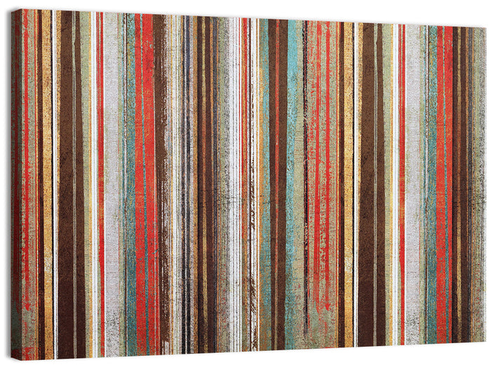 Layered Stripes Wall Art as a canvas print