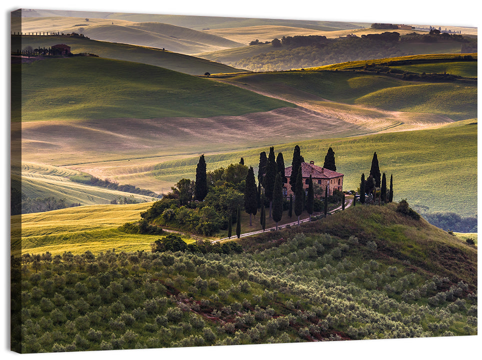Val D'orcia Meadow Hills Wall Art, canvas print, landscape