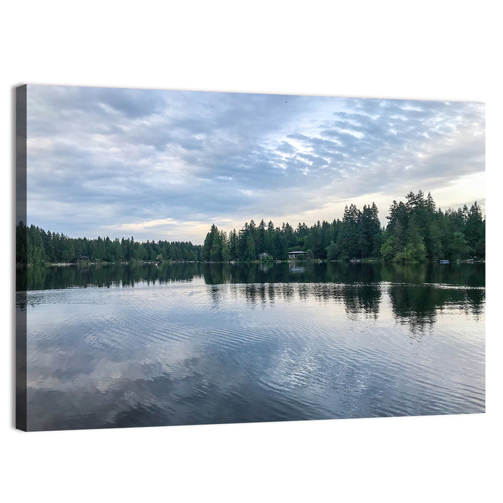 Beaver Lake Park Sunrise Reflection Wall Art