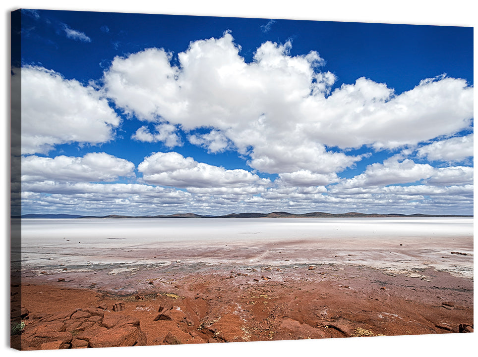 Lake Eyre Salt Flats Wall Art, canvas print, landscape