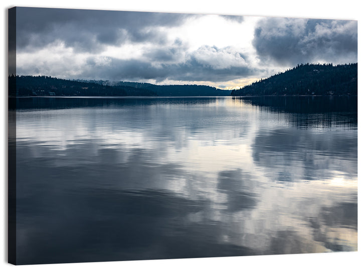 Coeur D'alene Lake Reflection Wall Art