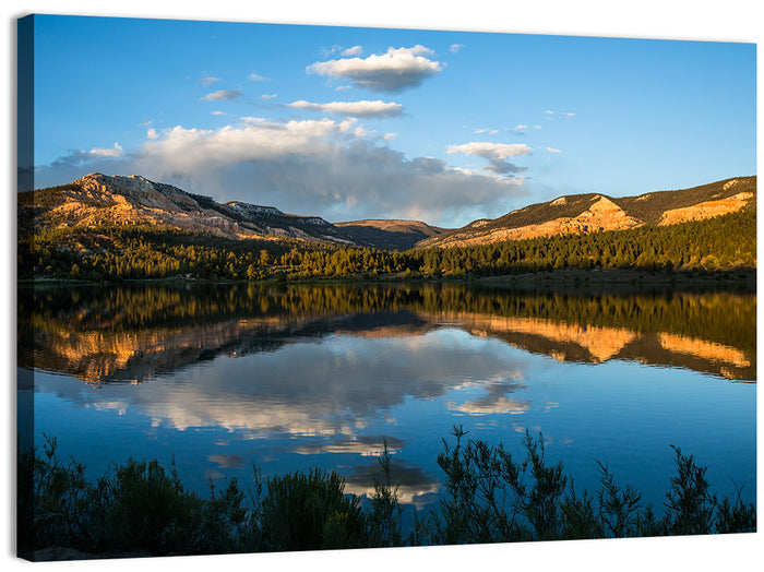 Bryce Canyon Lake Reflection Wall Art as a canvas print