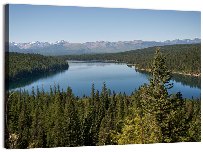 Holland Lake in Summer Wall Art as a canvas print