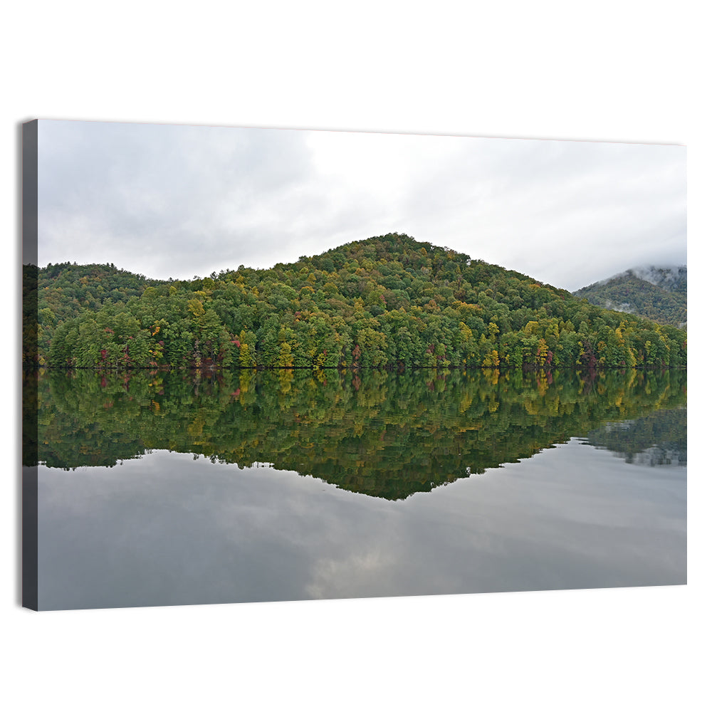 Calm Reflection at Lake Santeetlah Wall Art, canvas print, landscape