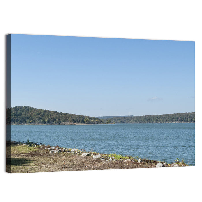 Tenkiller Lake Shoreline Wall Art as a canvas print