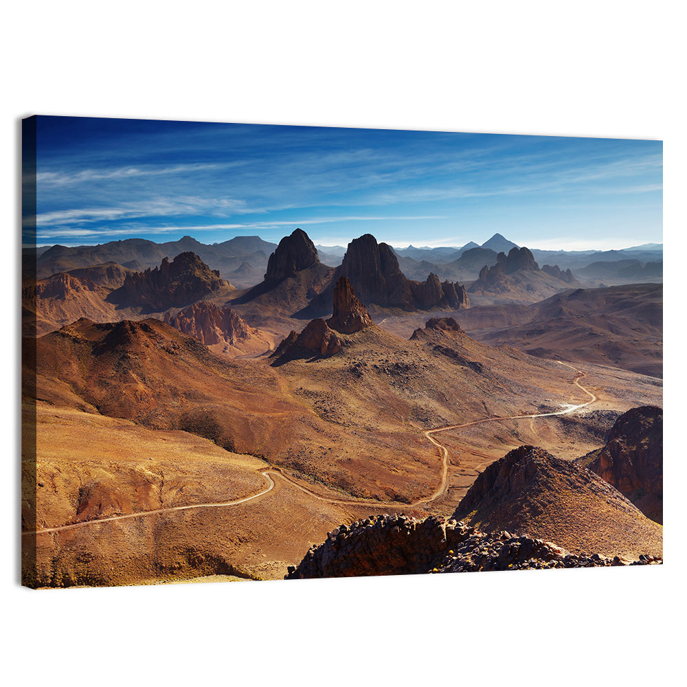 Hoggar Mountain Road Wall Art, canvas print, landscape