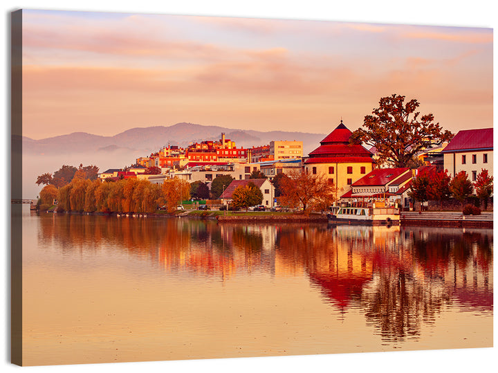 Svět Pond, Trebon Sunrise Wall Art