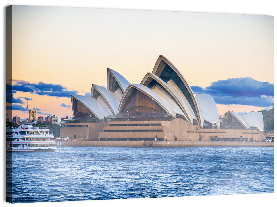 Sydney Opera House at Dusk Wall Art, canvas print, landscape