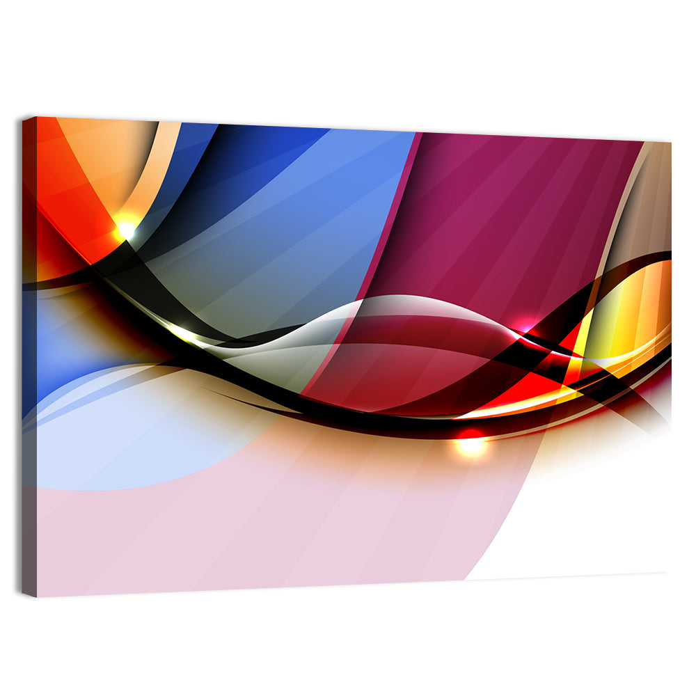 Colorful Wave Abstract Wall Art