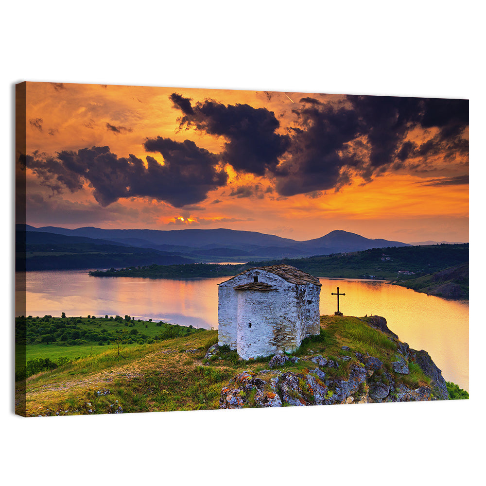 St John of Rila Chapel, Pchelitsa Wall Art, canvas print, landscape