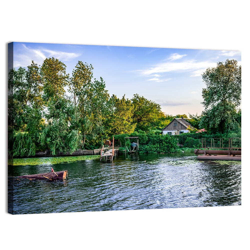 Konka River Golden Hour Wall Art, canvas print, landscape