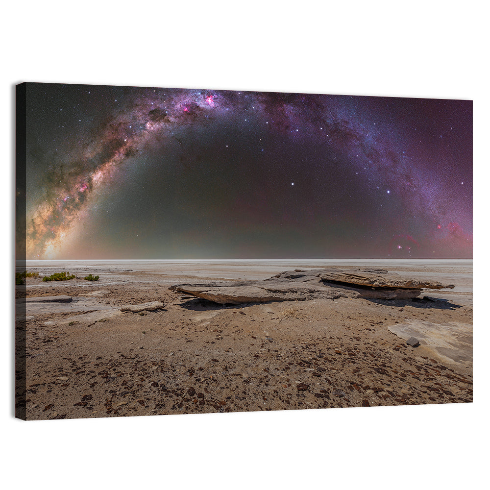 Lake Eyre Milky Way Wall Art, canvas print, landscape