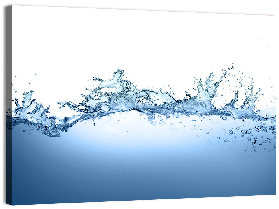 Fresh Water Splash Wall Art, canvas print, landscape
