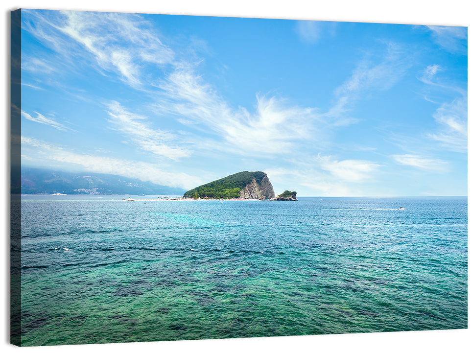 Sveti Nikola Island, Budva Wall Art, canvas print, landscape