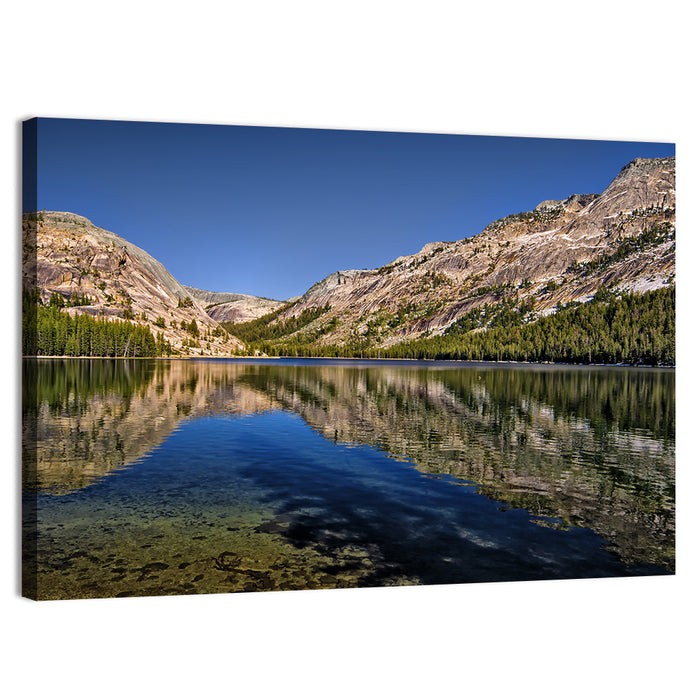 Tenaya Lake Reflection Wall Art as a canvas print