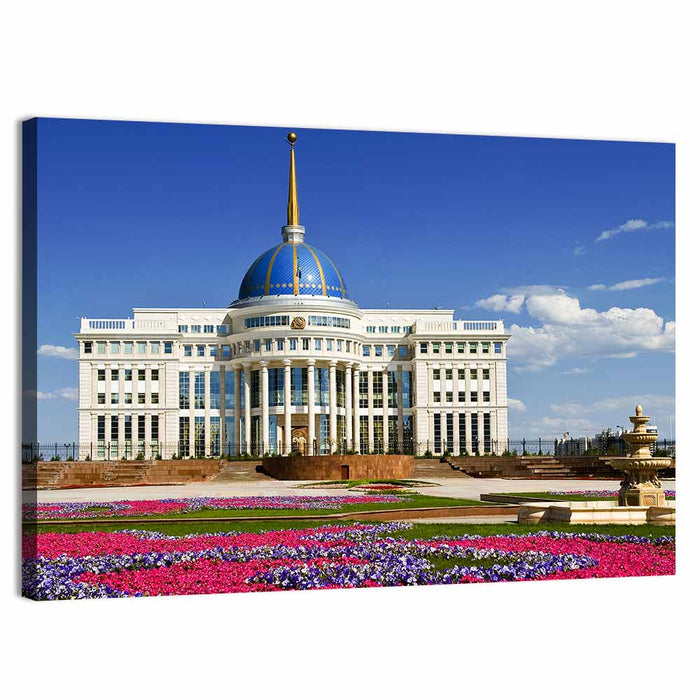 Ak Orda Presidential Palace, Astana Wall Art as a canvas print