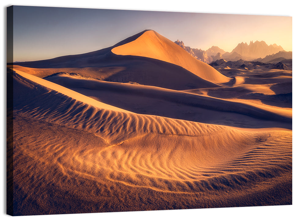 Tabuk Golden Hour Dunes Wall Art, canvas print, landscape