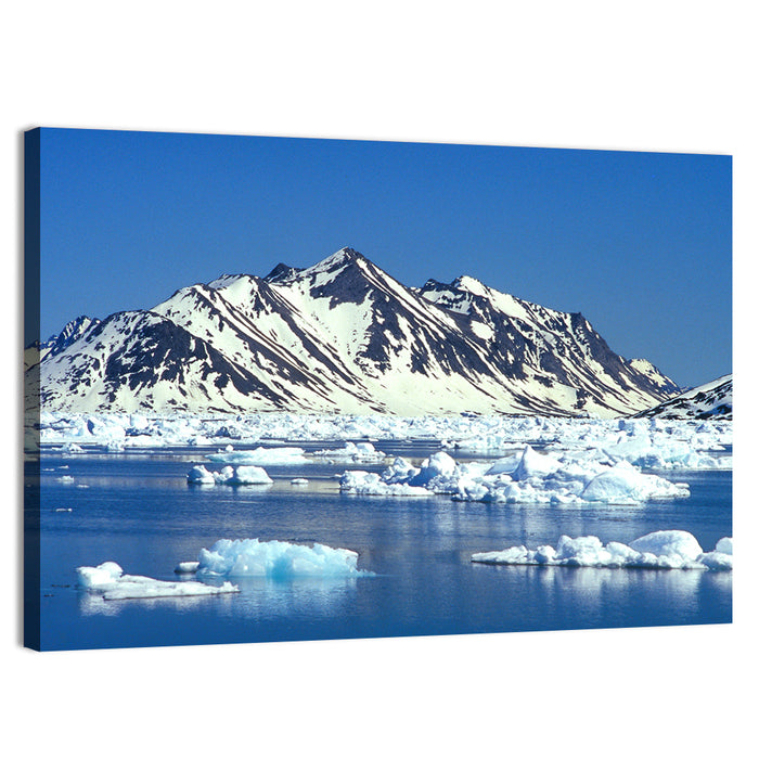Eastern Greenland Sea Wall Art as a canvas print