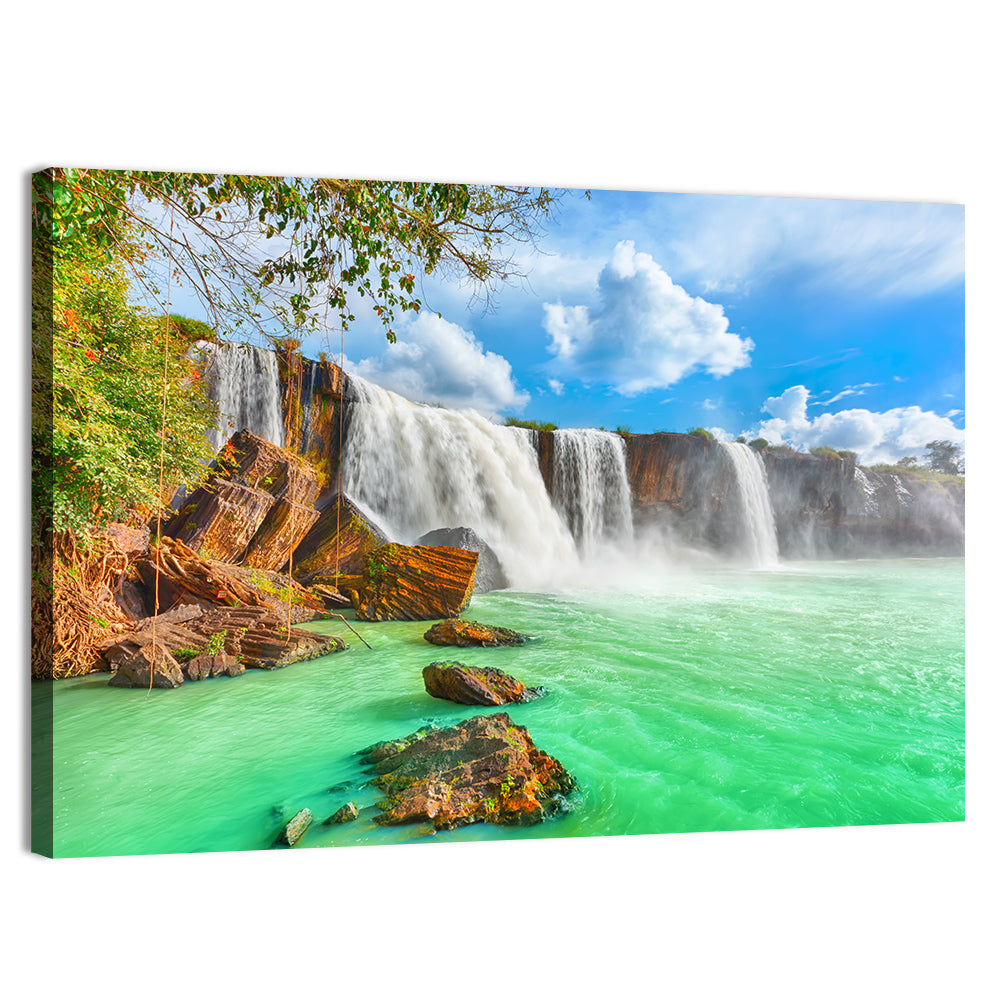 Dray Nur Waterfall Wall Art, canvas print, landscape