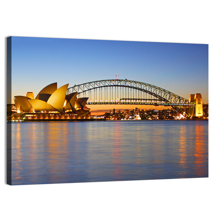 Sydney Harbour Bridge and Opera House Wall Art