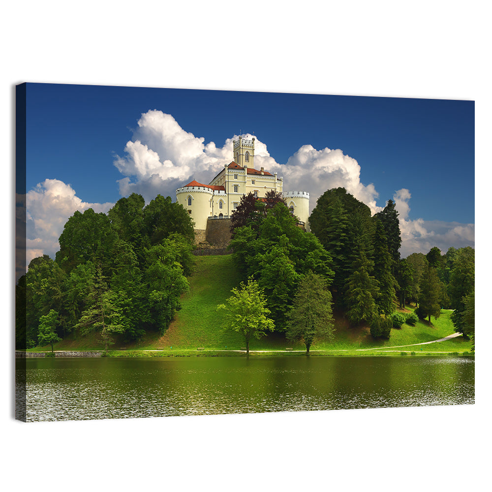 Trakoscan Castle, Croatia Wall Art, canvas print, landscape