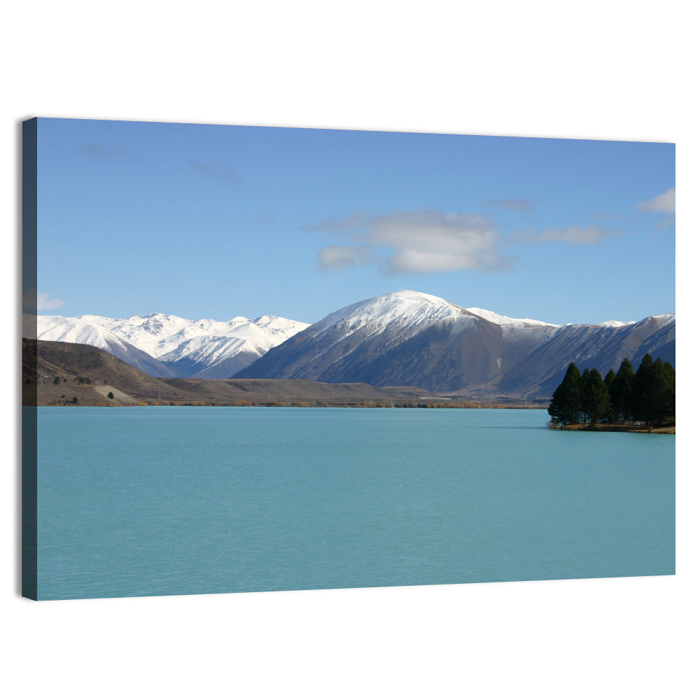 Turquoise Lake Pukaki Wall Art, canvas print, landscape