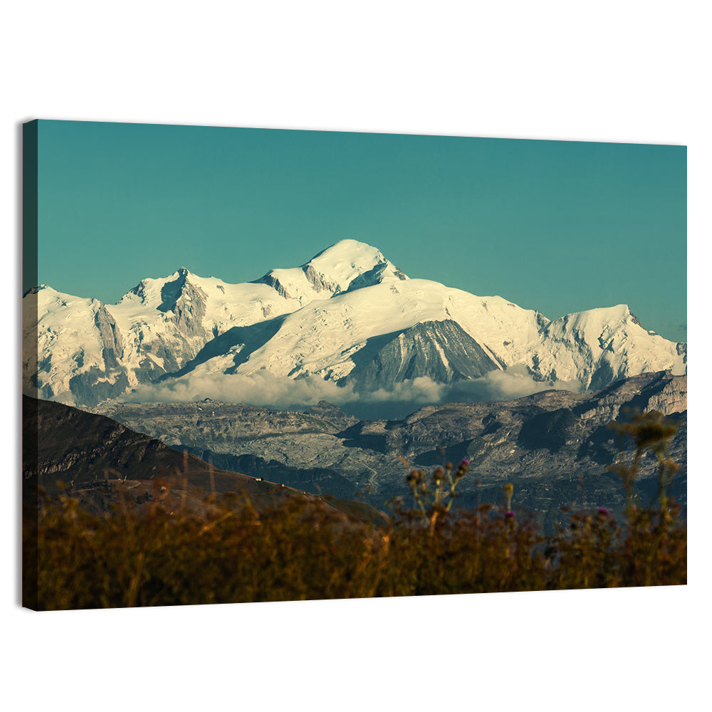 Snowy Mont Blanc Wall Art, canvas print, landscape