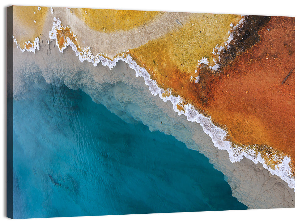 Grand Prismatic Spring Color Gradient Wall Art, canvas print, landscape