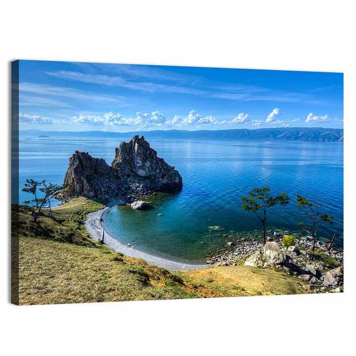 Shamanka Rock, Olkhon Island Wall Art as a canvas print
