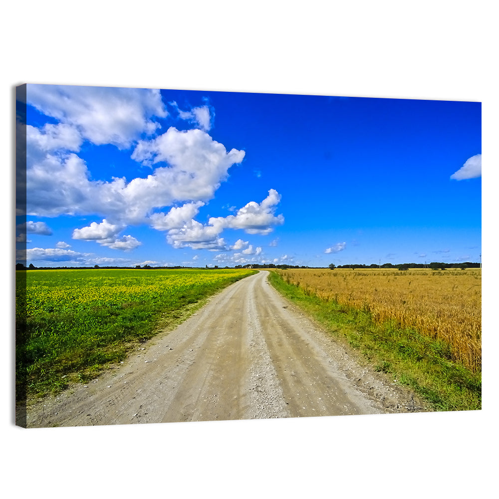 Estonian Summer Fields Wall Art, canvas print, landscape