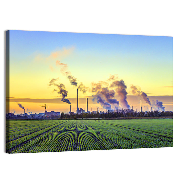 Frankfurt Industrial Edge Wall Art as a canvas print