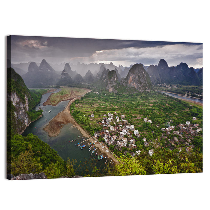 Laozhai Hill Karst Panorama Wall Art as a canvas print
