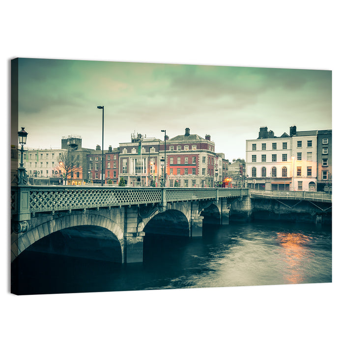 Grattan Bridge Twilight Wall Art as a canvas print
