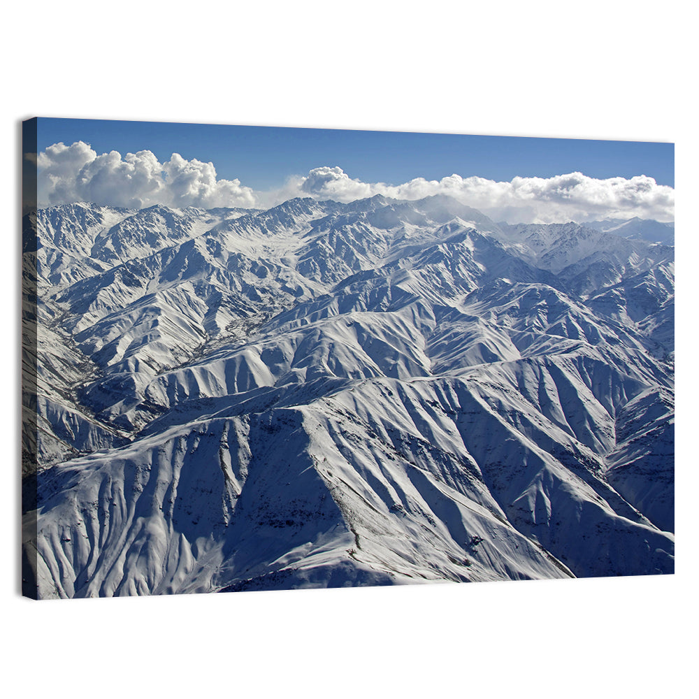 Snow-capped Afghan Mountains Wall Art, canvas print, landscape
