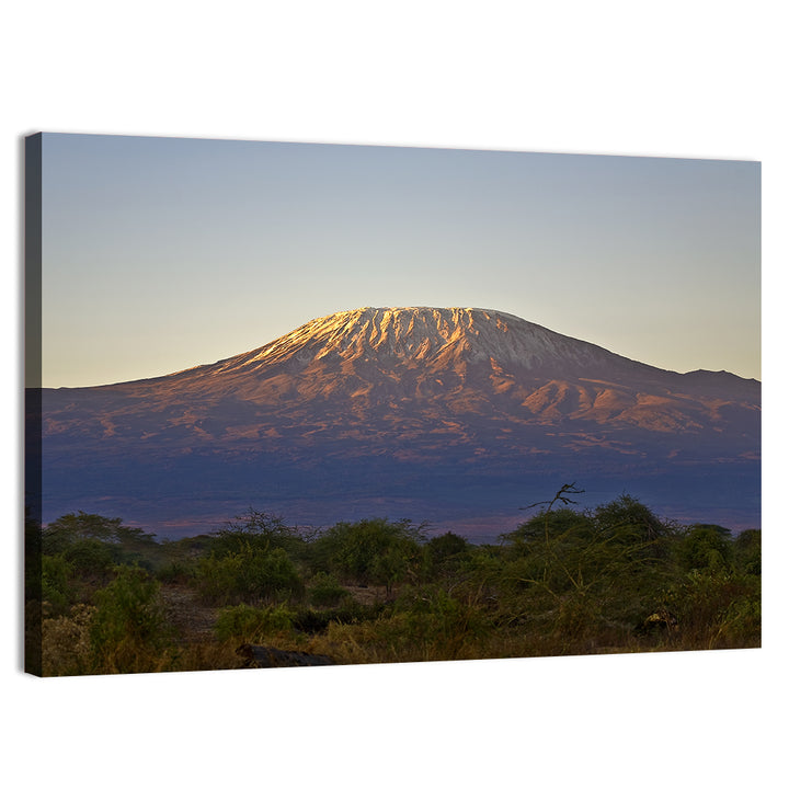Mount Kilimanjaro Sunset Wall Art