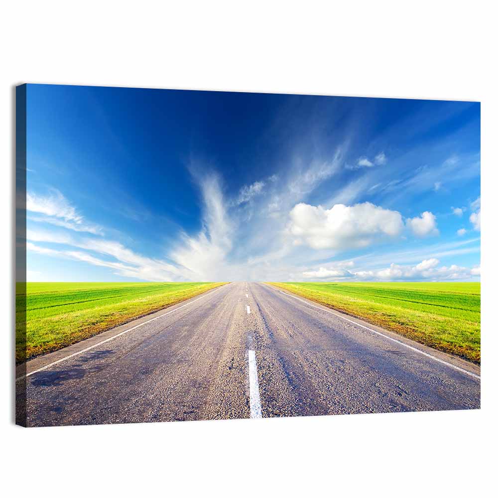 Road to Infinity Wall Art, canvas print, landscape