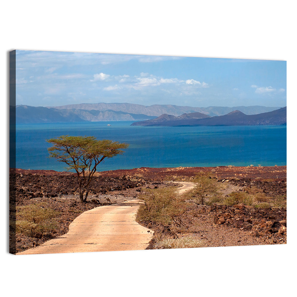 Road to Lake Turkana Wall Art, canvas print, landscape
