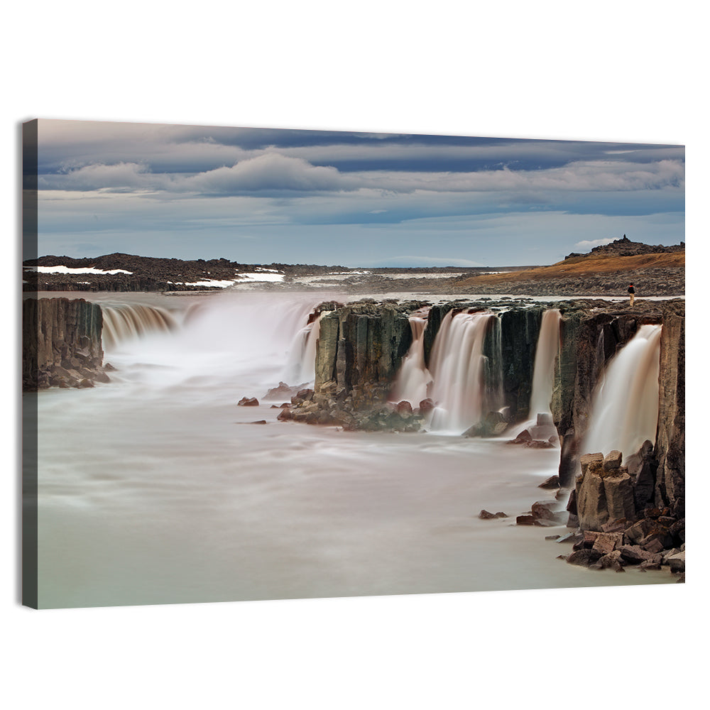 Selfoss Waterfall, Iceland Wall Art, canvas print, landscape