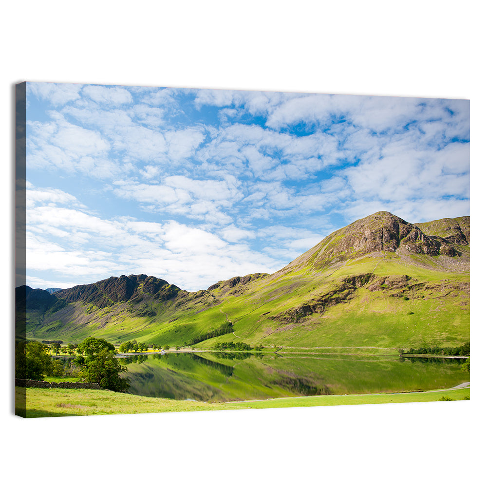 Haystacks Reflection at Buttermere Wall Art, canvas print, landscape