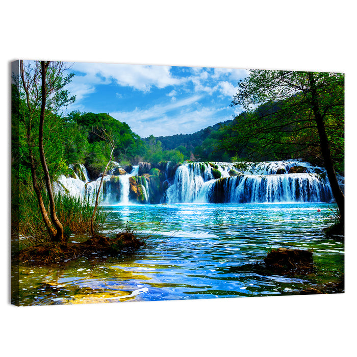 Skradinski Buk Waterfall, Krka Wall Art as a canvas print