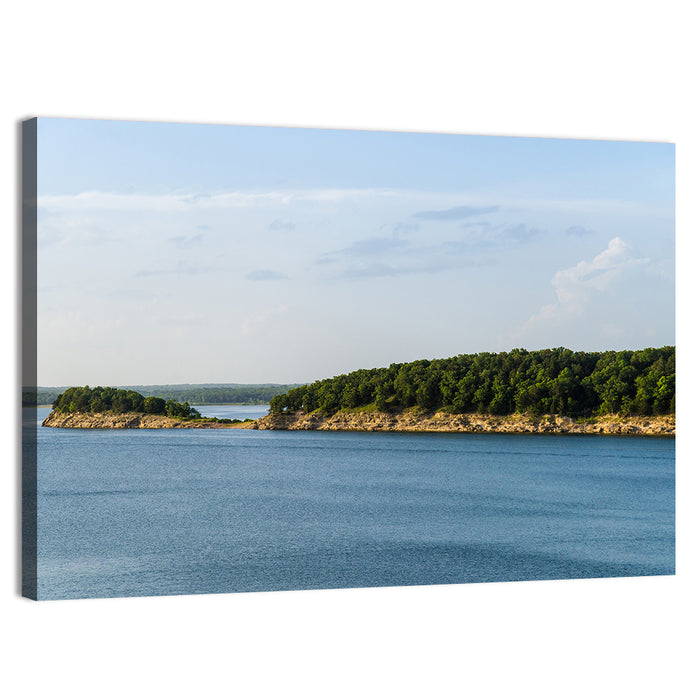 Truman Lake Peninsula Wall Art as a canvas print