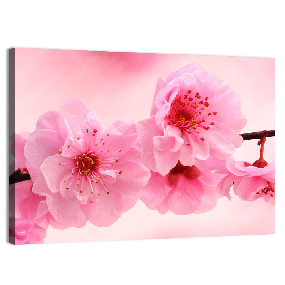 Cherry Blossom Branch Wall Art, canvas print, landscape